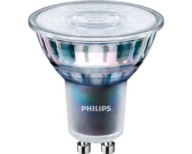 Philips Master LED ExpertColor GU10 pære, 5,5W, 400lm, 4000K kold hvid lys med 25 graders spredning og høj RA-værdi på 97.