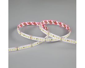 Ansell Lighting E-Cell Eco LED strip på 10 meter med 3M tape og varmt hvidt lys, vist på grå baggrund.