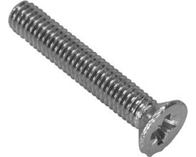 Dresselhaus maskinskrue på 4x40 mm med undersænket hoved og PZ2 kærv, elforzinket med 100 stk i pakken.