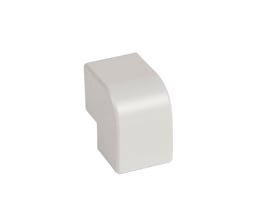 Legrand DLP-s Mini udvendigt hjørne i hvid plast, måler 16 x 16 mm, til professionel kabelføring.