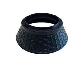 Sort tætningsring fra Scan Products med honningkagedesign og 75 mm udskæringsmål til Luna Quick2Light.