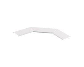 Mita PC1 låg til 90° hjørne med 100 mm diameter, vist uden baggrund på hvid flade.