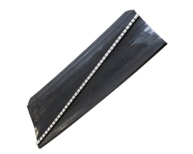 Reparationsmuffe med lynlås, 0,5 m lang og 43/18 mm i dimension, velegnet til kabler fra 1,5-16 mm².