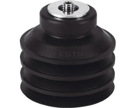 Festo vakuumsuger ESS-50-CN med 50 mm diameter og en sort, fleksibel sugekop med synlig Festo-logo.