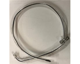 MSA udedels ambient temperatur sensor til varmepumpe med klar plastslange og sort ledningsføring.