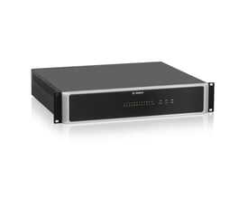 Bosch PVA-4CR12 controller med 12 zoner, 2 varslingsbeskeder og 4 audio kanaler, med frontpanel med indikatorer og Bosch logo.