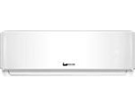 Solarplus indedel til luft/luft varmepumpe med energiklasse A++ / A+ og SCOP på 4,0. Den hvide enhed har et diskret logo.