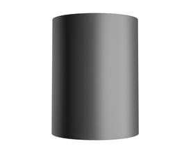 SpectrumLED Orbito Surface loftlampe i mørk, cylindrisk form med 27 W, 4000 K og IP44.