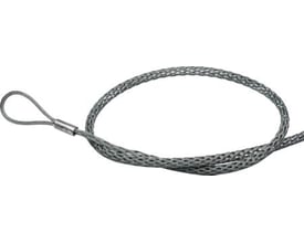 Katimex trækstrømpe af galvaniseret ståltråd til kabler på 40-50 mm diameter med en krympet wire loop.