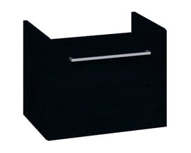 Dansani Mido+ vaskeskab i sort struktur med én skuffe og integreret greb, 40x50x35 cm.
