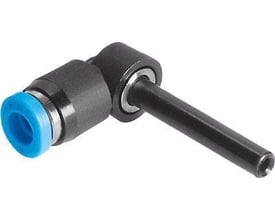 Festo QSML-4H vinkel-stikforbindelse, mini størrelse med push-in sleeve og 1,9 mm nominel størrelse.