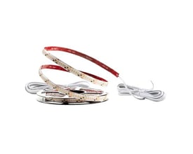 SG Armaturen StripLine LED-strip på 3,6 meter med justerbar lysfarve (2000-4000K) og 950 lm/m, vist rullet op med monteringsbagside.