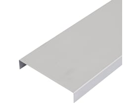 Blank aluminium U-profil på 1 meter med dimensionerne 20 x 100 x 20 mm, 0.6 mm tykkelse.