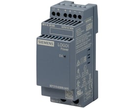 Siemens LOGO!Power (Gen 4) strømforsyning med DIN-skinne montering, 100-240Vac til 5Vdc/3A.