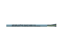 Grå Olflex Classic 110 H kabel med 4G25 ledere fra Lapp, trykt med 'LAPP KABEL STUTTGART ÖLFLEX CLASSIC 110 H HFFR IEC 60332.3 CE AWM Style 21089 75° 600V E63634'.