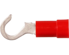 Elpress isoleret krogkabelsko A1543K i rød polycarbonat til 0,5-1,5mm² Cu-leder og M4 laske.