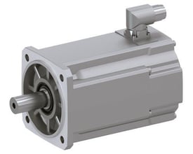 Siemens Simotics S-1FK2 HD servomotor med 12 Nm M0, viser aksel med kile, holdbremse og IP65.