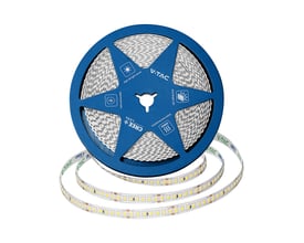 V-TAC LED lysliste VT-2835 168 på rulle, med 168 Cree chips pr. meter og 8mm dobbelt PCB, klar til installation.