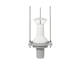 Albertslund Mini LED-DPC upgrade kit i aluminium og hvid, designet til udendørs brug med symmetrisk, nedadrettet lys.