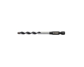 Ironside universalbor med HM-spids, 6,0 x 50/100 mm, vist vandret med spiralbor og sort HEX-skaft.