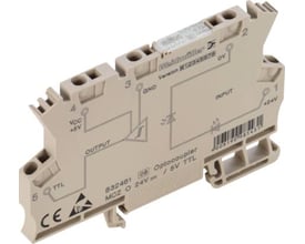Weidmüller MCZ O 24VAC/DC 836594 klemme med optokobler og fjeder tilslutning i beige plast.
