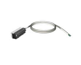 Schneider Electric skærmet kabel på 5 meter med FTB-terminaler til 28 løse ender og tilslutning til PLC M340.