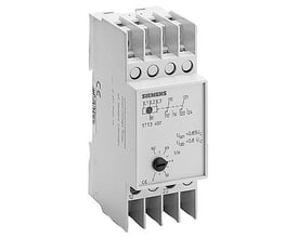 Siemens underspændingsrelæ STT3 407 til AC 230/400V med justeringsknap og tydelige mærkeskruer. Billedet viser enheden isoleret.