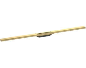 Hansgrohe RainDrain Flex afløbsrende 1200mm lang, 60mm bred med poleret guld-optik overflade i rustfrit stål.