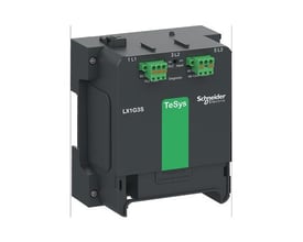 Schneider Electric TeSys Giga LX1G3S kontrolmodul 200-500V AC/DC med grønne terminaler og tydelig mærkning.