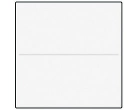 Enkel, hvid tangent til trådløs 2-tryks betjening fra Niko, minimalistisk design.