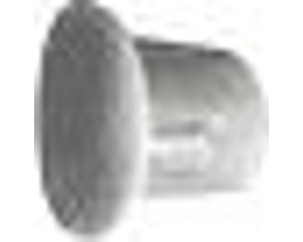 Nærbillede af en grå Cubic plastprop med en diameter på 7mm, vist isoleret på hvid baggrund.