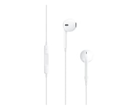 Apple EarPods med 3.5 mm jackstik i hvid, med integreret fjernbetjening og mikrofon. Høretelefonerne har et ergonomisk design for optimal pasform.