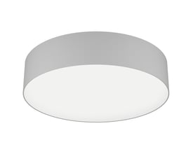 EGLO Romao-Z loftlampe i grå stål med 570mm diameter og dæmpbar funktion, fremviser moderne design.