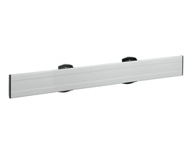Vogel's CONNECT-IT PFB 3411 interfacebar i sølv på 1175 mm med sorte monteringsbeslag.