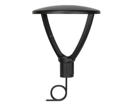 Moderne Ledvance Urban lanterne i sort, 29W med symmetrisk lysfordeling og formonteret kabel.