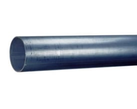 ArcelorMittal sømløs stålrør på 168,3 x 6,3 mm i sort overflade med glatte ender og ingen rustbeskyttelse.