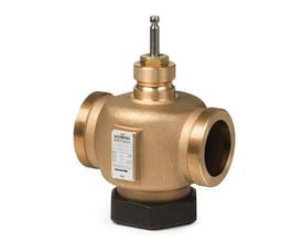 Siemens VVG41.15-1.6K 2-vejs ventil, DN15, med udvendigt gevind og trykkompenserende funktion.