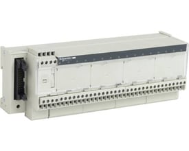 Schneider Electric udgangsinterface med 16 relæudgange, Advantys Telefast ABE7 serien, grå plast.
