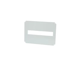 Fibox din ramme sæt til 1x16 moduler med en central udskæring, klar til montering i vægskab.