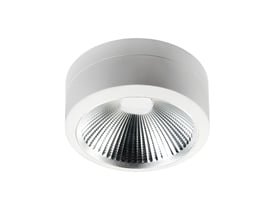 SG Armaturen Ceres loftarmatur i hvid, trykstøbt aluminium med justerbar lysfarve og to lumenniveauer.