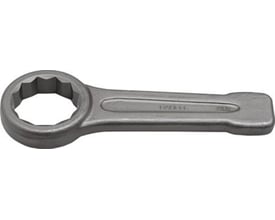 En grå ringnøgle ses, mens produktet er REMS bajonetsavklinge på 140 mm med 3,2 mm fortanding.