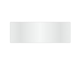 Loevschall Refine spejl med ramme i børstet aluminium, måler 55 x 160 cm.