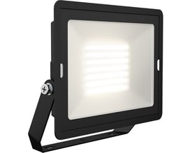 Ansell Lighting Eden LED projektør, 70W, 6300lm, med tændt varmhvidt lys og synlige LED-dioder.