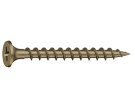 EJOT gipsskrue til træ, 3,9 x 32 mm, set fra siden med forsænket krydskærvshoved og spids.