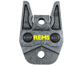 Bagfra set REMS pressbakke UP 25, viser dens solide metaldesign og præcisionsbearbejdning med tydelige mærker.