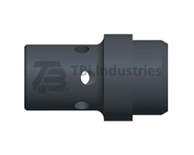 Sort gasfordeler i thermoplast fra Teknisk Belysnings Industri, passer til MXL341 og TBi360.