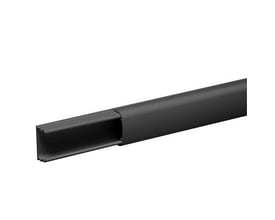 Schneider Electric Optline minikanal i sort PVC, 20x12 mm med ét rum, isoleret og klar til brug.