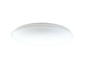 SG Armaturen Frosta 330, et rundt og moderne hvidt loft- og vægarmatur med integreret sensor og 3000K lys.