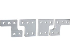 Schneider Electric spredersæt 4P, 630-1600A, NS/NT monteringsbeslag i metal med flere monteringshuller.
