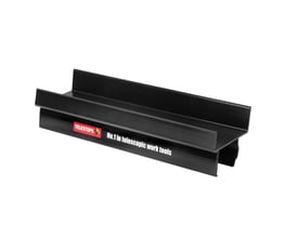 Telesteps værktøjsbakke i sort plast til Prime Line teleskopstiger, med logo og slogan.  .